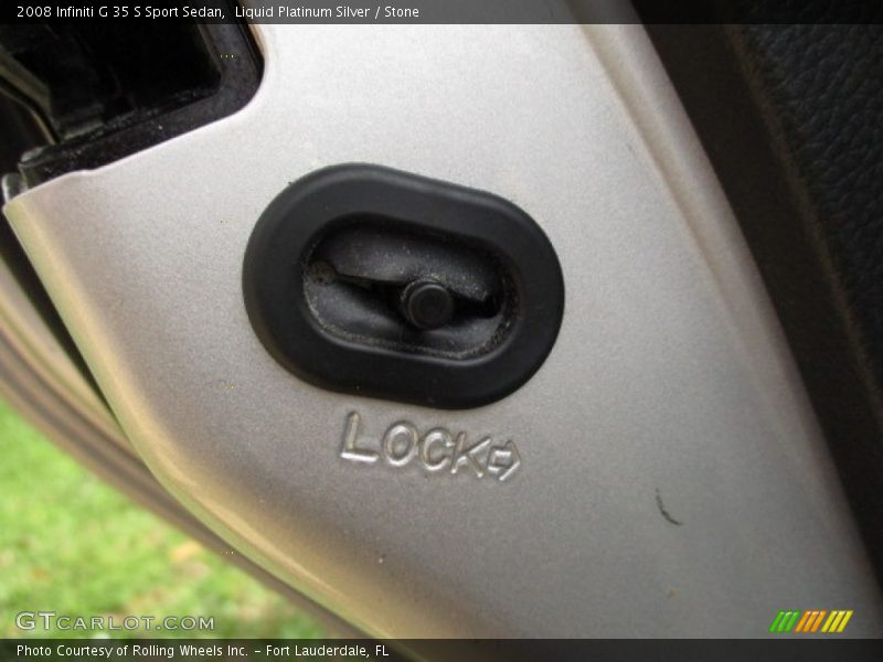 Liquid Platinum Silver / Stone 2008 Infiniti G 35 S Sport Sedan