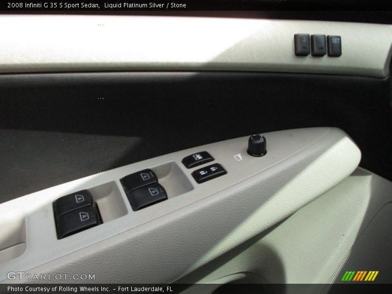 Liquid Platinum Silver / Stone 2008 Infiniti G 35 S Sport Sedan