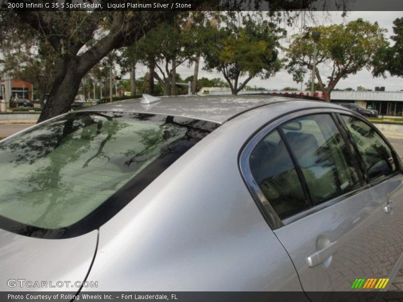 Liquid Platinum Silver / Stone 2008 Infiniti G 35 S Sport Sedan