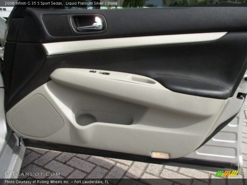 Liquid Platinum Silver / Stone 2008 Infiniti G 35 S Sport Sedan