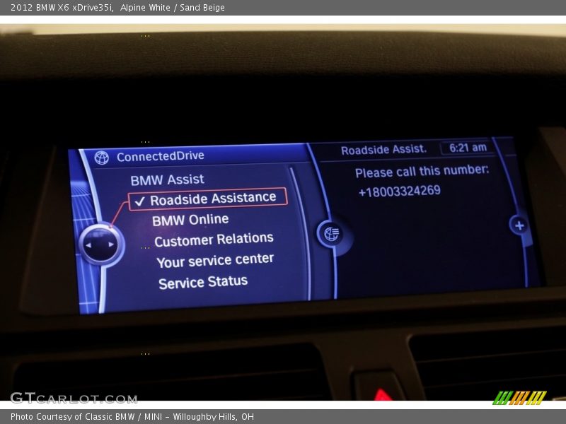 Alpine White / Sand Beige 2012 BMW X6 xDrive35i