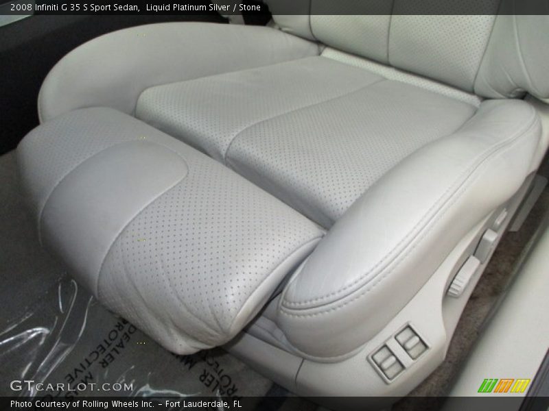 Liquid Platinum Silver / Stone 2008 Infiniti G 35 S Sport Sedan