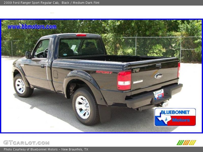 Black / Medium Dark Flint 2009 Ford Ranger Sport Regular Cab