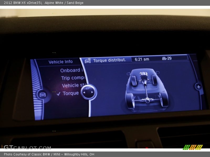 Alpine White / Sand Beige 2012 BMW X6 xDrive35i
