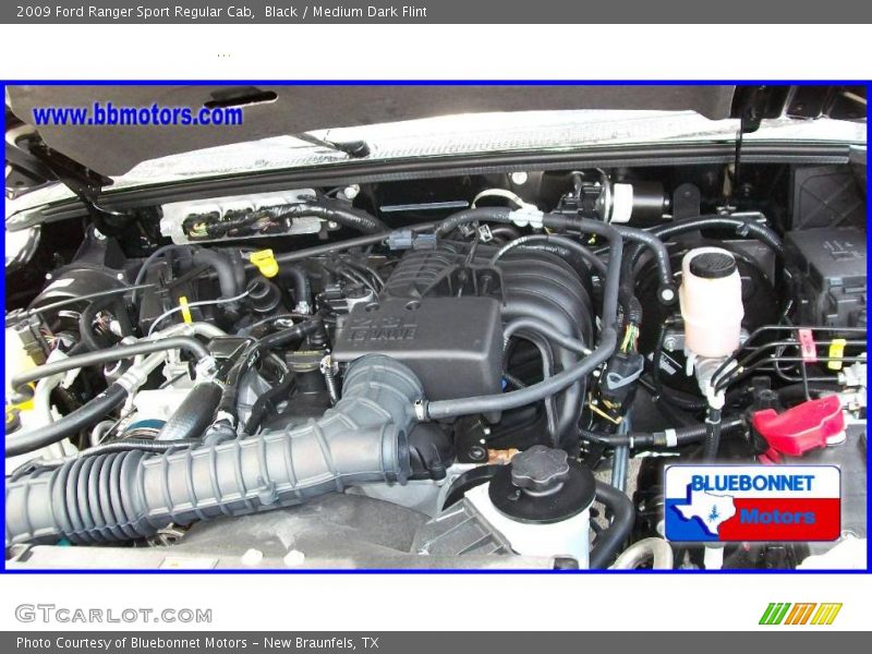 Black / Medium Dark Flint 2009 Ford Ranger Sport Regular Cab