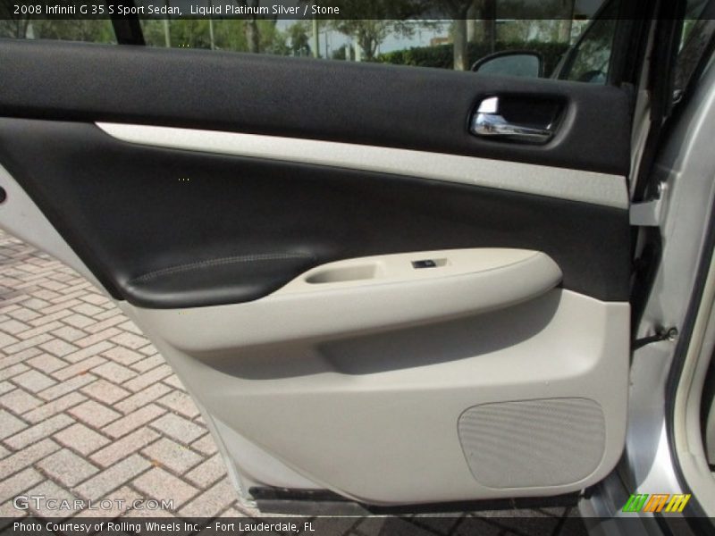 Liquid Platinum Silver / Stone 2008 Infiniti G 35 S Sport Sedan