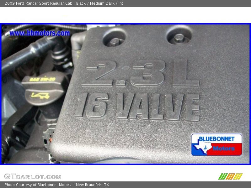 Black / Medium Dark Flint 2009 Ford Ranger Sport Regular Cab