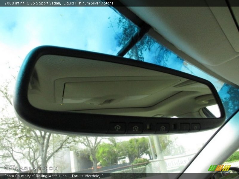 Liquid Platinum Silver / Stone 2008 Infiniti G 35 S Sport Sedan