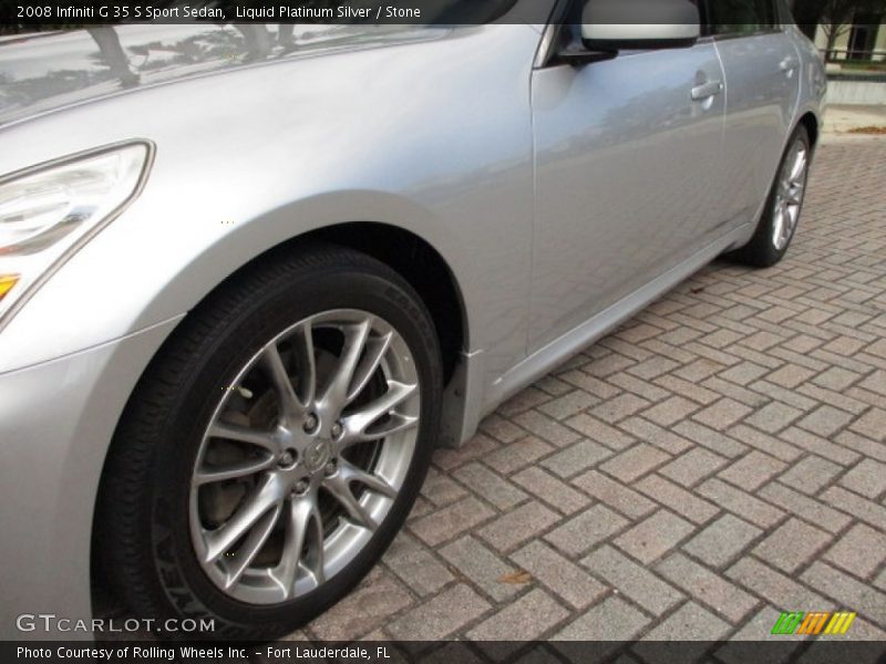 Liquid Platinum Silver / Stone 2008 Infiniti G 35 S Sport Sedan