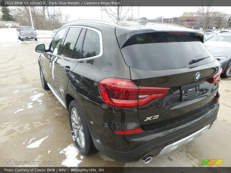 Dark Olive Metallic / Canberra Beige/Black 2019 BMW X3 xDrive30i