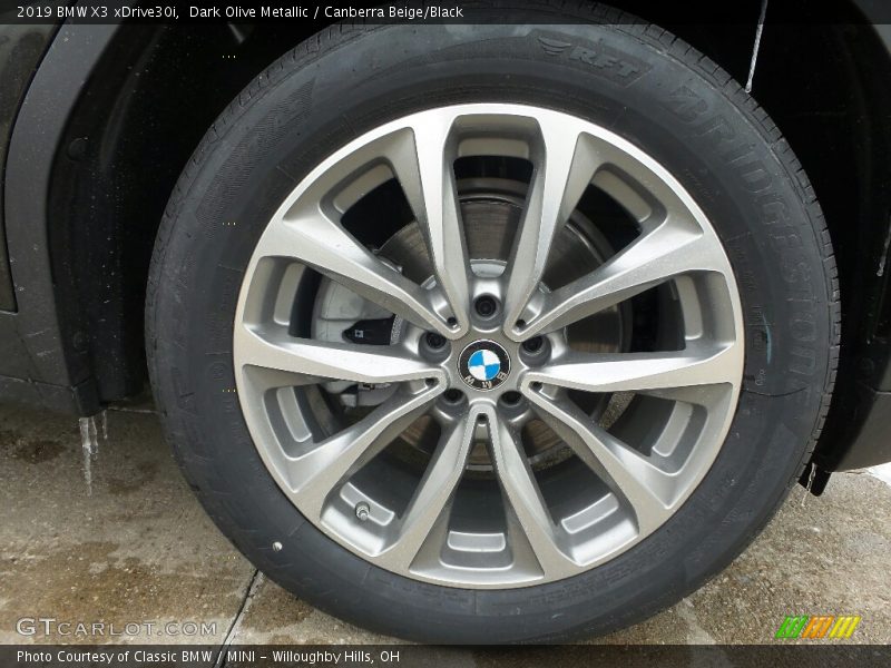 Dark Olive Metallic / Canberra Beige/Black 2019 BMW X3 xDrive30i