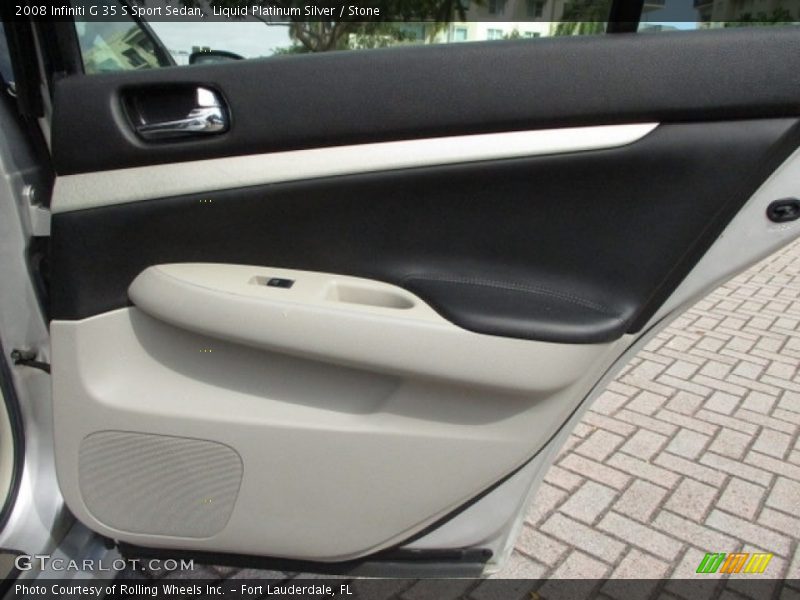 Liquid Platinum Silver / Stone 2008 Infiniti G 35 S Sport Sedan