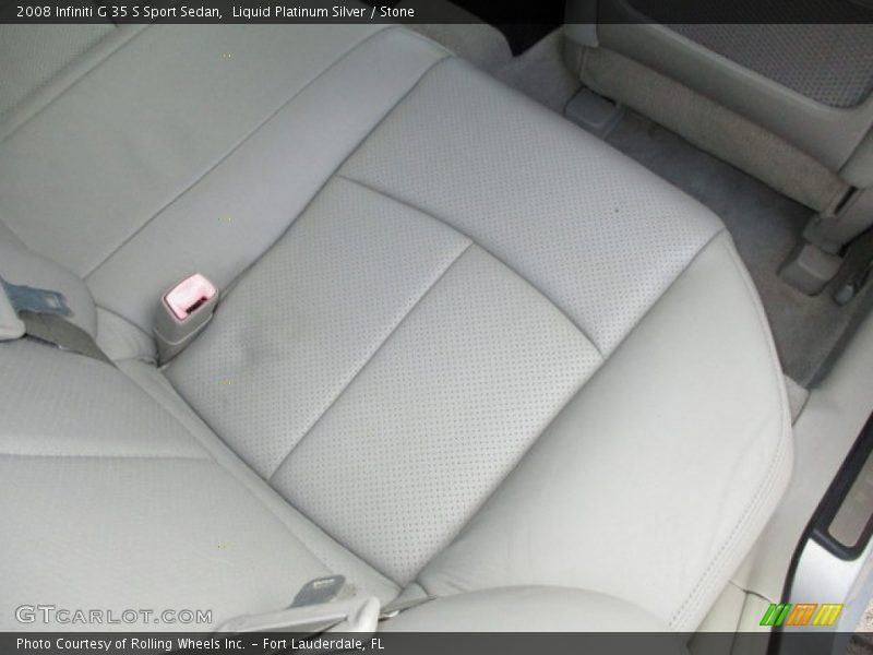 Liquid Platinum Silver / Stone 2008 Infiniti G 35 S Sport Sedan