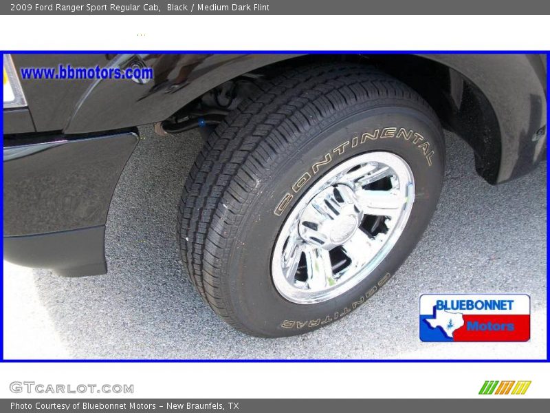 Black / Medium Dark Flint 2009 Ford Ranger Sport Regular Cab
