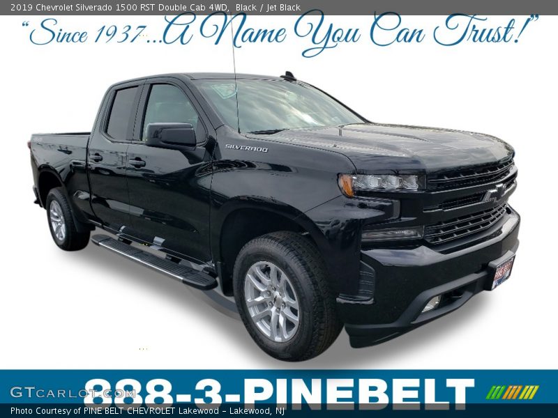 Black / Jet Black 2019 Chevrolet Silverado 1500 RST Double Cab 4WD