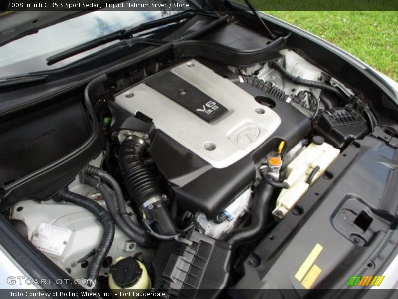 Liquid Platinum Silver / Stone 2008 Infiniti G 35 S Sport Sedan