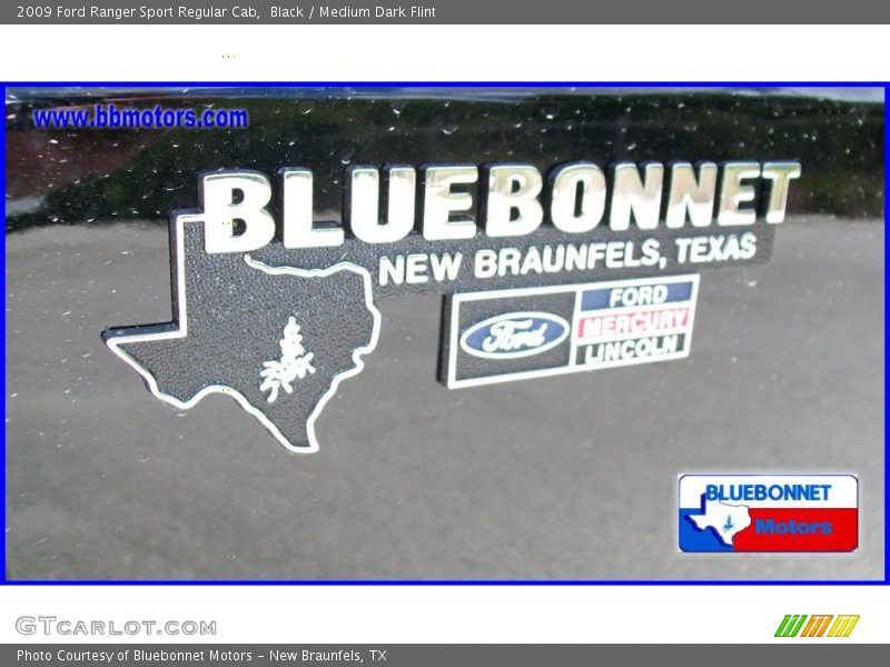 Black / Medium Dark Flint 2009 Ford Ranger Sport Regular Cab