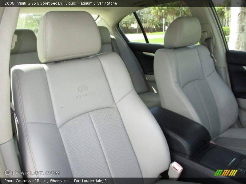 Liquid Platinum Silver / Stone 2008 Infiniti G 35 S Sport Sedan