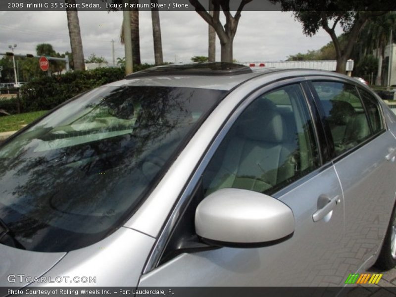 Liquid Platinum Silver / Stone 2008 Infiniti G 35 S Sport Sedan