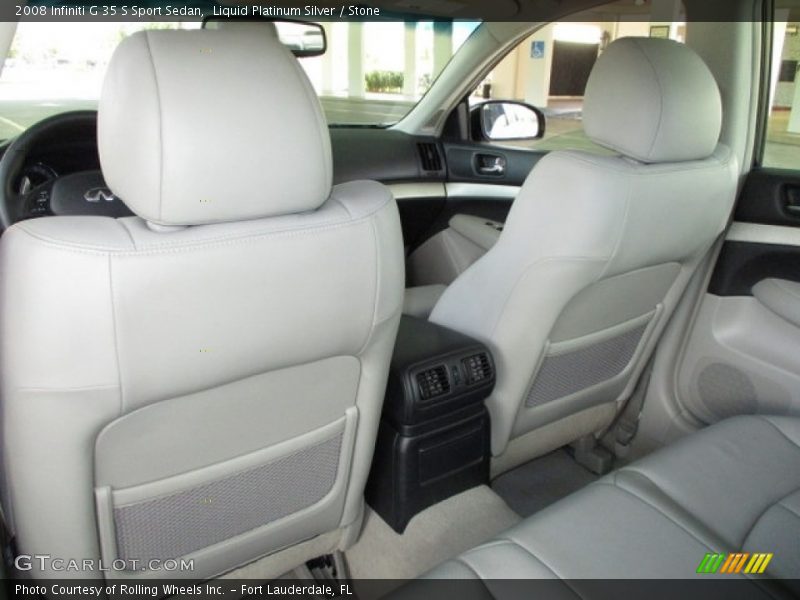 Liquid Platinum Silver / Stone 2008 Infiniti G 35 S Sport Sedan