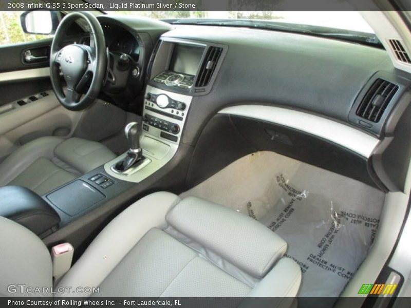Liquid Platinum Silver / Stone 2008 Infiniti G 35 S Sport Sedan