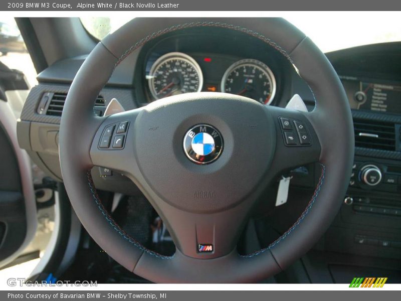 Alpine White / Black Novillo Leather 2009 BMW M3 Coupe