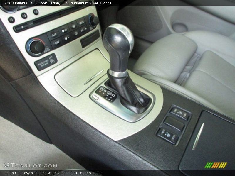 Liquid Platinum Silver / Stone 2008 Infiniti G 35 S Sport Sedan