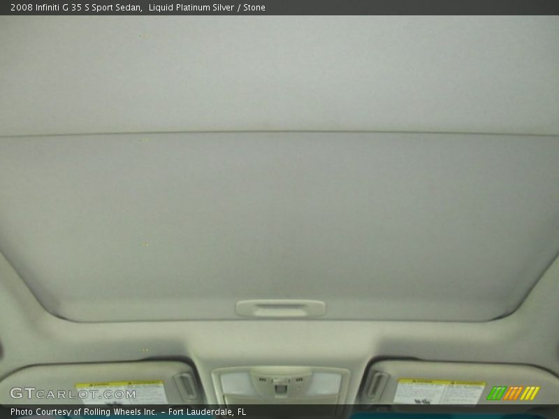 Liquid Platinum Silver / Stone 2008 Infiniti G 35 S Sport Sedan