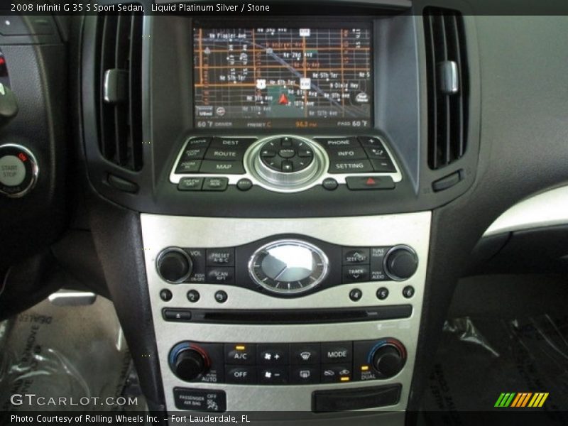 Liquid Platinum Silver / Stone 2008 Infiniti G 35 S Sport Sedan