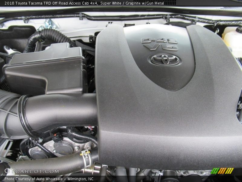 Super White / Graphite w/Gun Metal 2018 Toyota Tacoma TRD Off Road Access Cab 4x4