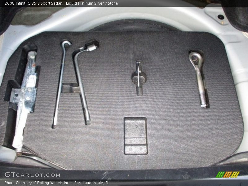 Liquid Platinum Silver / Stone 2008 Infiniti G 35 S Sport Sedan