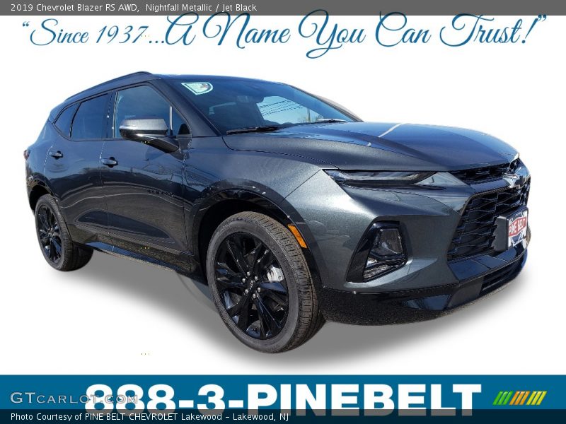 Nightfall Metallic / Jet Black 2019 Chevrolet Blazer RS AWD