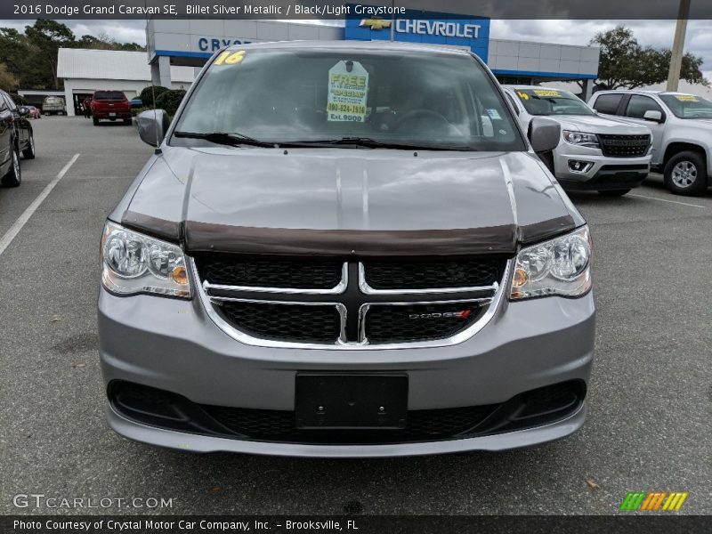 Billet Silver Metallic / Black/Light Graystone 2016 Dodge Grand Caravan SE