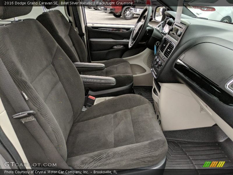 Billet Silver Metallic / Black/Light Graystone 2016 Dodge Grand Caravan SE