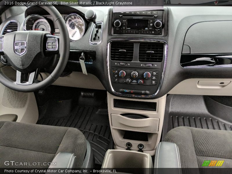 Billet Silver Metallic / Black/Light Graystone 2016 Dodge Grand Caravan SE