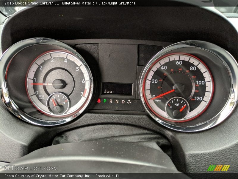 Billet Silver Metallic / Black/Light Graystone 2016 Dodge Grand Caravan SE