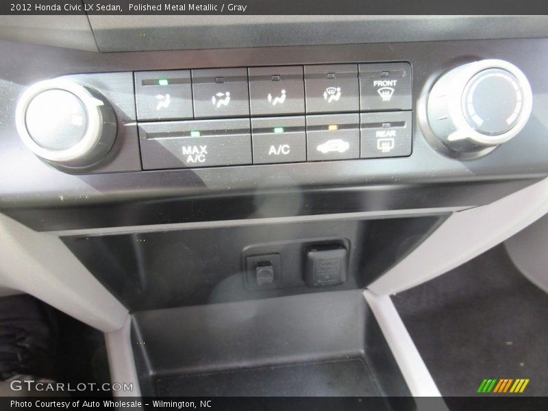 Polished Metal Metallic / Gray 2012 Honda Civic LX Sedan