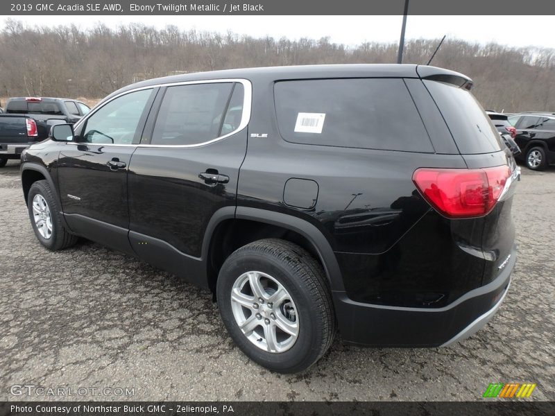 Ebony Twilight Metallic / Jet Black 2019 GMC Acadia SLE AWD