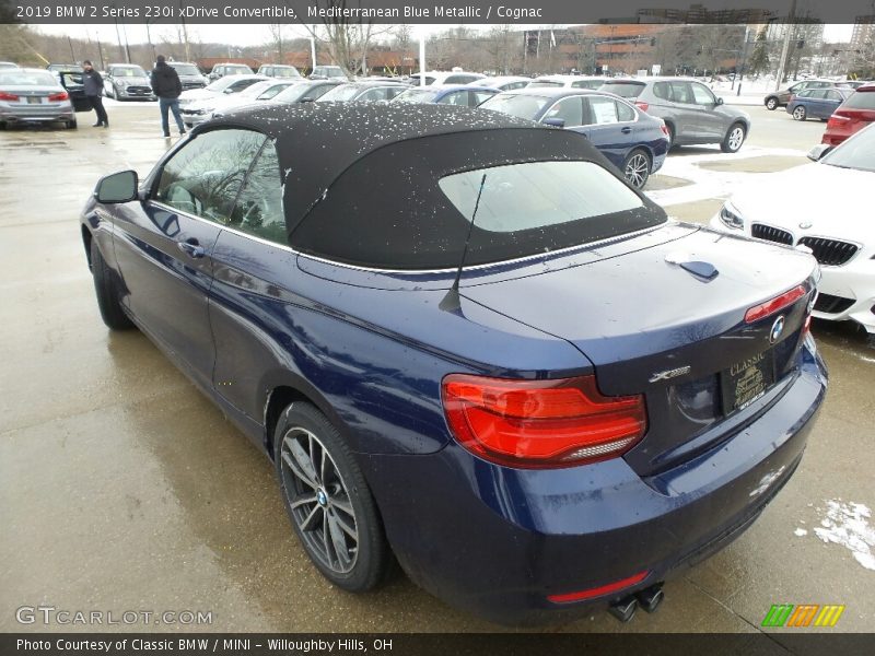 Mediterranean Blue Metallic / Cognac 2019 BMW 2 Series 230i xDrive Convertible