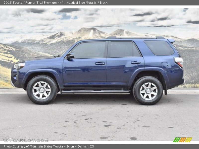 Nautical Blue Metallic / Black 2016 Toyota 4Runner Trail Premium 4x4