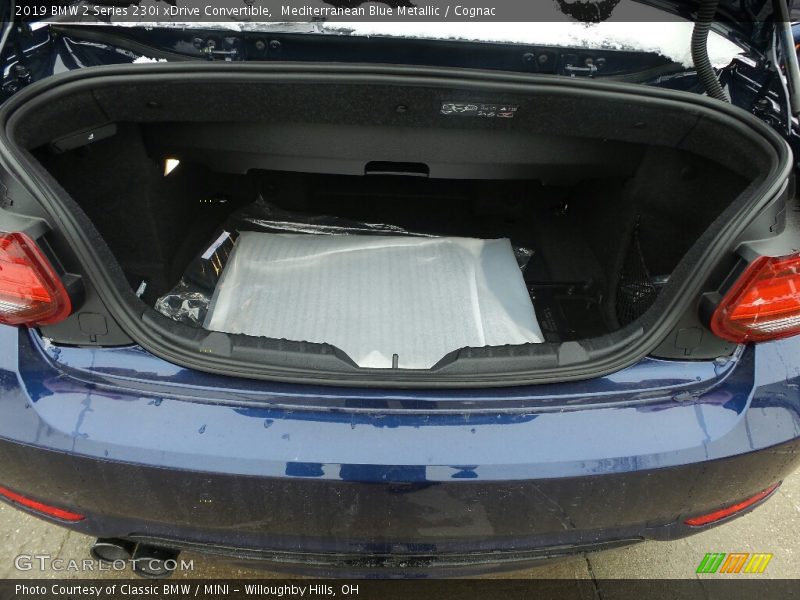 Mediterranean Blue Metallic / Cognac 2019 BMW 2 Series 230i xDrive Convertible