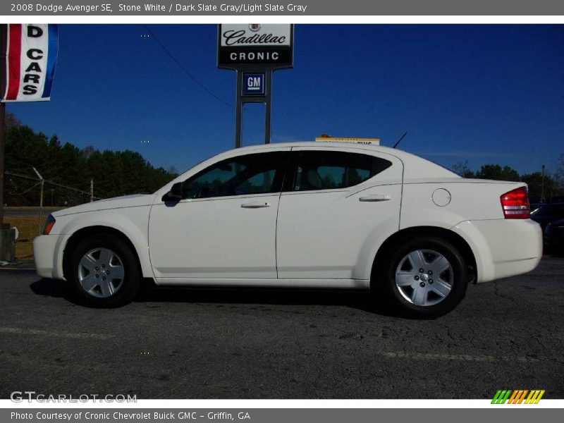 Stone White / Dark Slate Gray/Light Slate Gray 2008 Dodge Avenger SE