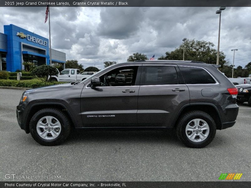 Granite Crystal Metallic / Black 2015 Jeep Grand Cherokee Laredo