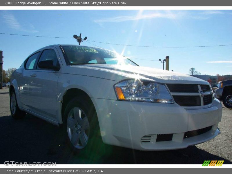 Stone White / Dark Slate Gray/Light Slate Gray 2008 Dodge Avenger SE
