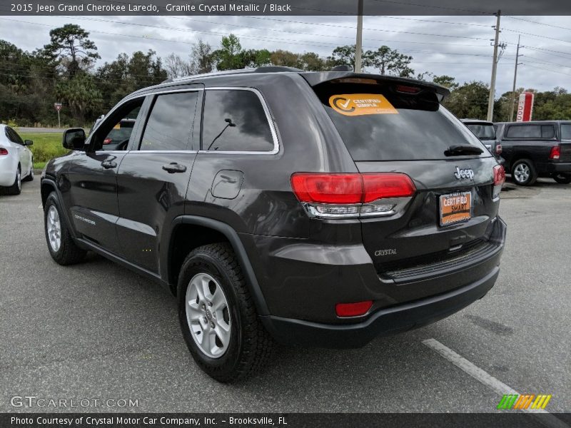 Granite Crystal Metallic / Black 2015 Jeep Grand Cherokee Laredo