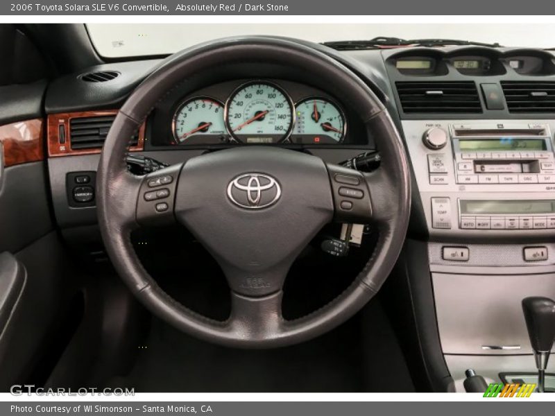 Absolutely Red / Dark Stone 2006 Toyota Solara SLE V6 Convertible
