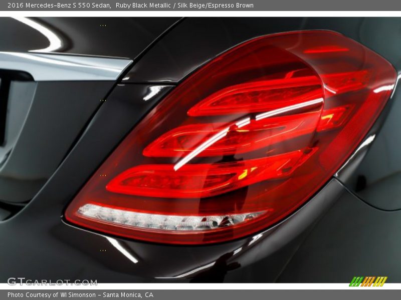 Ruby Black Metallic / Silk Beige/Espresso Brown 2016 Mercedes-Benz S 550 Sedan