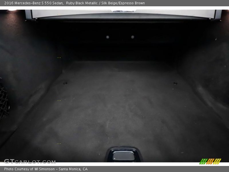 Ruby Black Metallic / Silk Beige/Espresso Brown 2016 Mercedes-Benz S 550 Sedan