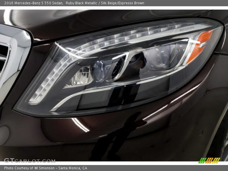 Ruby Black Metallic / Silk Beige/Espresso Brown 2016 Mercedes-Benz S 550 Sedan