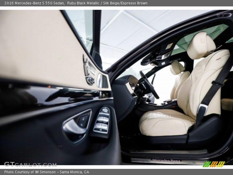 Ruby Black Metallic / Silk Beige/Espresso Brown 2016 Mercedes-Benz S 550 Sedan